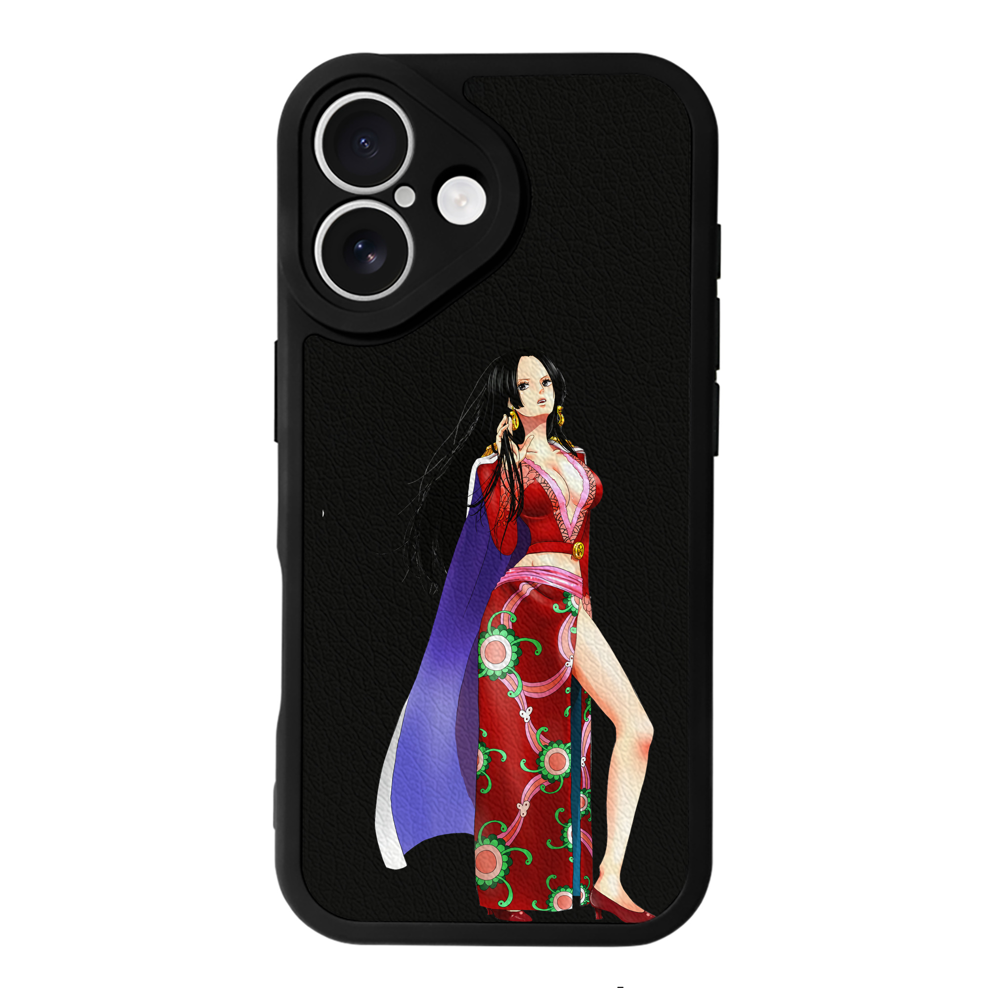（画像用） ワンピース ボア・ハンコック ONE PIECE Boa·Hancock 【iPhone 16シリーズ対応】シリコンスマホケース（レザー調） 材質：シリコン